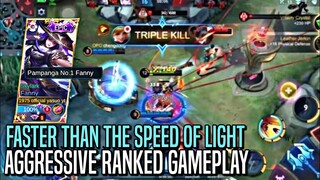 LIGHTNING HAND SPEED! | Fanny : Aggressive Ranked Gameplay | MLBB