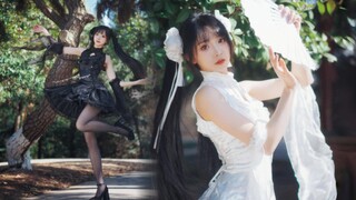 黑白双子国风旗袍❀七朵-咏春（贺岁版）