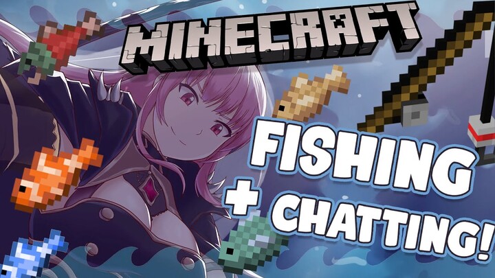 【MINECRAFT FISHING AND CHILL】 Fishing Trip with the Reaper! #hololiveEnglish #holoMyth