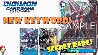 New Keyword Skill & New Secret Rare Level 7! Examon is Here! (BIG Digimon TCG News - EX-03)