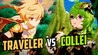 Dendro Traveler Vs Collei - Lebih Bagus Mana??