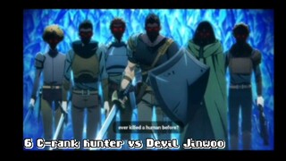 You try to kill me three times!! Jinwoo vs 6 C-rank hunters