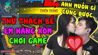 Free Fire : Cow Tv Thử Thách Vừa Bế Em Hàng Xóm Vừa Chơi Game Thắng Muốn Gì  Cũng Được Và Cái Kết