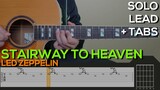 Led Zeppelin - Stairway To Heaven Guitar Tutorial [SOLO + TABS]