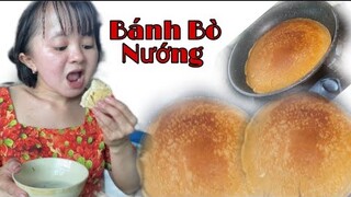 Nàng Út Ống Tre trổ tài làm món bánh bò nướng chảo siêu ngon đãi cả nhà || Nàng Út Ống Tre