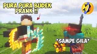 PRANK Youtuber, Pura pura Ga Denger Sampe Dia EMOSI !! - Minecraft prank