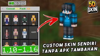 CARA MUDAH CUSTOM SKIN MCPE TANPA APLIKASI TAMBAHAN 1.16+