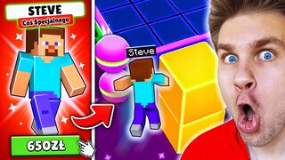 Kupiłem ⚠️ SPECJALNY SKIN ✅ *STEVE* 🥶 (z MINECRAFT) 😂 PIERWSZY na ŚWIECIE 🌍 w Stumble Guys! 😱