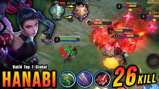 26 Kills!! New OP Build for Hanabi Auto Mythic!! - Build Top 1 Global Hanabi ~ MLBB