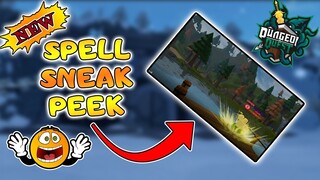 *NEW* DUNGEON QUEST SPELL SNEAK PEEK UPDATE(ROBLOX)