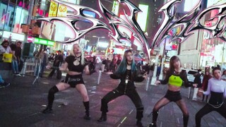 การเต้นรำที่ New York Times Square|aespa - Savage|KPOP ในที่สาธารณะ- TIMES SQUARE