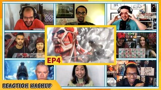 Attack on Titan Season 1 Episode 4 Reaction Mashup