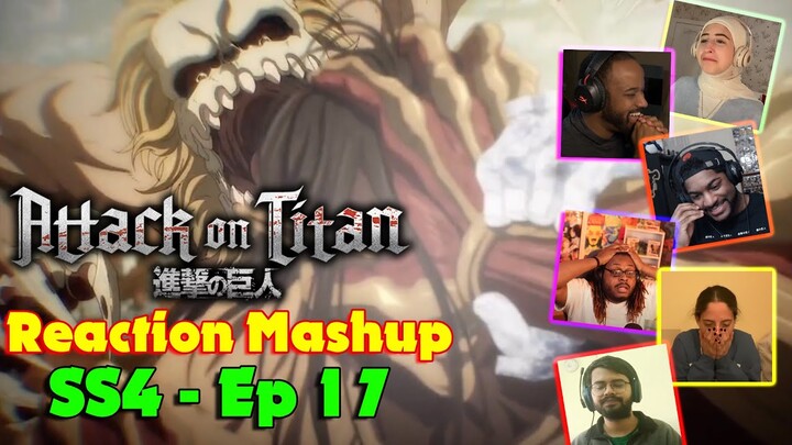 Attack on Titan / Shingeki no Kyojin Season 4 Episode 17 Reaction Mashup - 進撃の巨人 4期 17話 リアクション