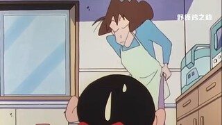 I'm tired of eating rice cakes. Shin-chan's fear of being dominated by rice cakes