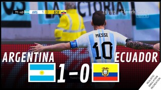 ARGENTINA vs ECUADOR [1-0] HIGHLIGHTS • Simulación & Recreación de Video Juego