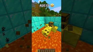 How To Escape Minecraft Traps In Every Age🤯 (World's Smallest Violin) #minecraft #shorts