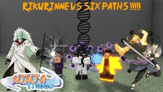 rikuduo naruto and rinnegan sasuke vs sage of six paths !!!!!! (ninja tycoon v3.7)