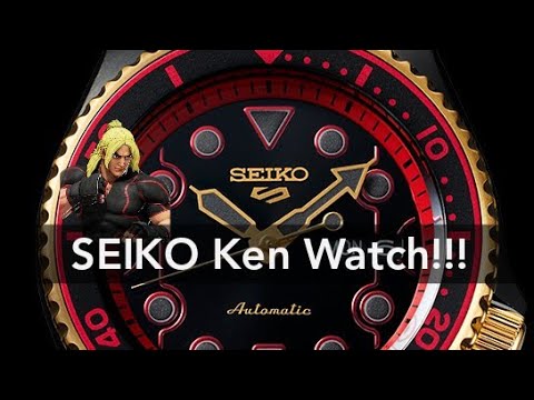 UNBOXING: SEIKO Street Fighter Ken Limited Edition Automatic Sports Watch!  - Bilibili
