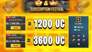 SUBSCRIPTION FESTIVAL EVENT IN PUBG MOBILE | GET 1200 UC DISCOUNT | PRIME PLUS SUBSCRIPTION