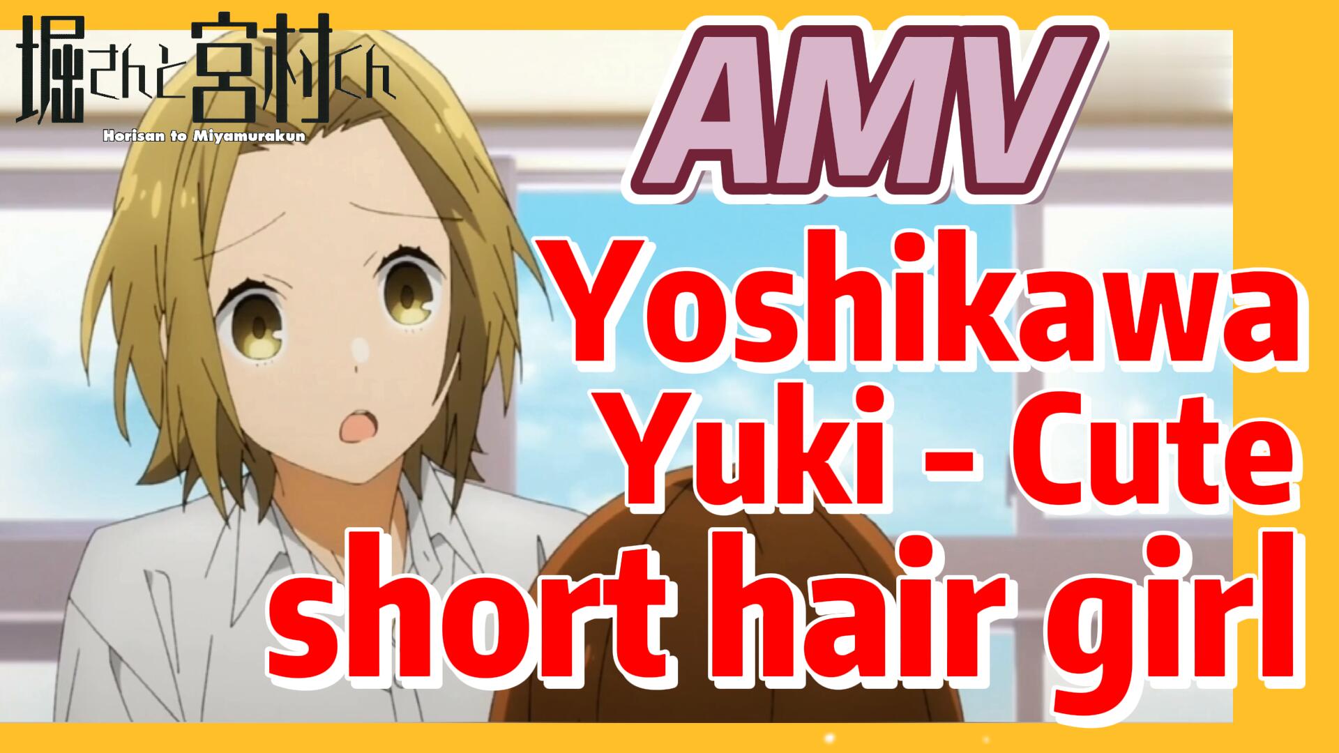 Yuki from horimiya yellow short hair anime cartoon