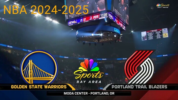 Golden state warriors VS Portland trail blazers | OCT 24 2024 | NBA 2024-2025