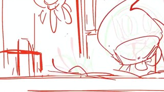 "About the fact that I only used Procreate and Flipaclip to draw the hand-written version of [Ode to