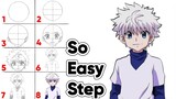 How to Draw Killua Zoldyck Step by Step - Hunter x Hunter