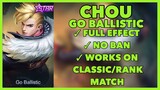 Chou Starlight Go Balistic Skin Script - Full Effect - Aamon Patch | Mobile Legends