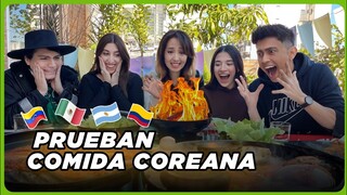 🤯¡LATINOS PRUEBAN POR PRIMERA VEZ COMIDA COREANA! 🇲🇽🇻🇪🇦🇷🇨🇴