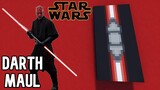 How to make DARTH MAUL'S LIGHTSABER in Minecraft! (Star Wars)