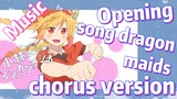 [Miss Kobayashi's Dragon Maid] Music | Opening song dragon maids chorus version