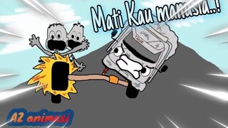 ketika mobil truk oleng punya nyawa / video kartun lucu baru