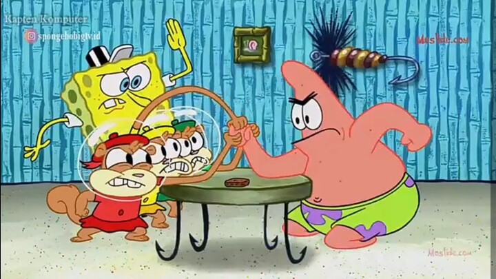 Keponakan Sandy adu panco dengan Patrick || Spongebob terbaru bahasa Indonesia