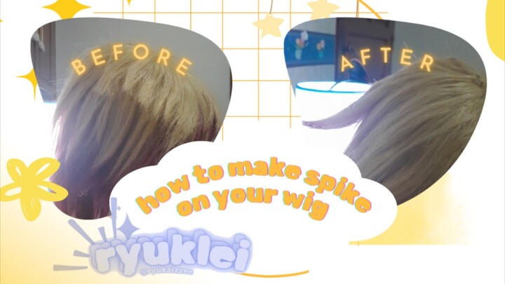 How to make spike on your wig | easy tutorial | insta: @ryukaizzee
