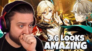 3.6 LIVESTREAM REACTION (BAIZHU, KAVEH, BOSSES + MORE) | Genshin Impact