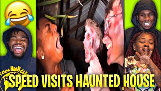 WHY DIDN'T SPEED RUN?!😂 IShowSpeed Visits Horror Haunted House | REACTION