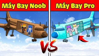 TÔ GÀ THỬ THÁCH 24H XÂY MÁY BAY NOOB VS PRO TRONG MINECRAFT