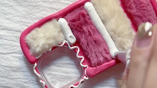 [Cream Glue Cellphone Case] Fluff + Strawberry + Bear