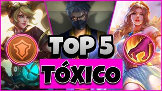 TOP 5 LO MÁS TÓXICO EN MOBILE LEGENDS | Cual Eres Tu?