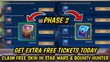FREE TICKETS TODAY! GET FREE SKIN IN (PHASE 2) STAR WARS & BOUNTY HUNTER EVENT 2022!! - MLBB