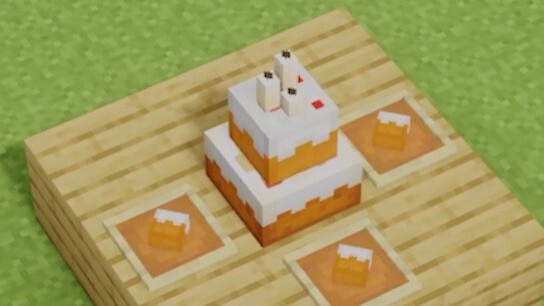 如何簡單的建造一個蛋糕 !【我的世界Minecraft短片】