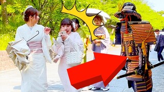 #58 SAMURAI Mannequin Prank in Kyoto Japan | Shogun Statue prank & Best Reactions at Kiyomizu Temple