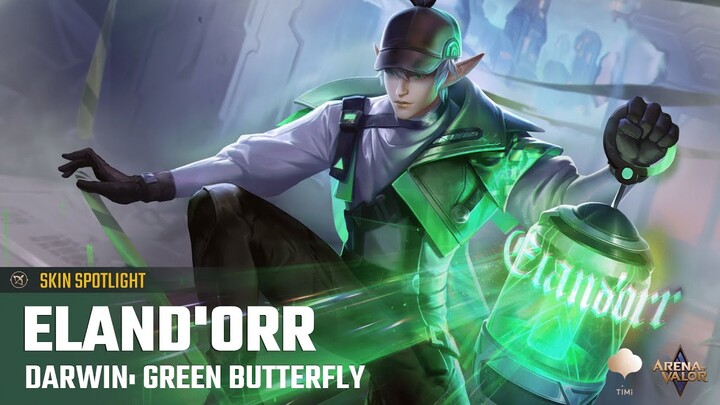 Skin Spotlight | Eland'orr Darwin: Green Butterfly | Arena of Valor - TiMi