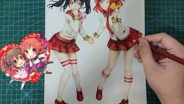 [ตัวเลขวาดด้วยมือ] บทที่ 6 และ 7 ของ Yazawa Nico, Nishikino Maki, Nikki ขอแนะนำตลอดชีวิต!