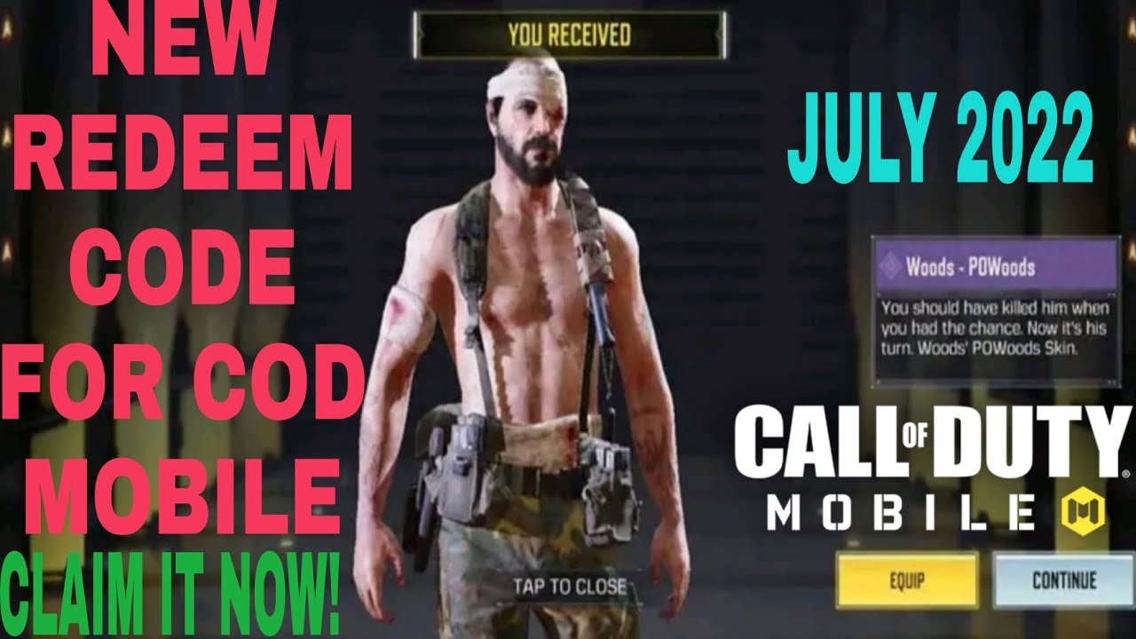 July 2022* Call Of Duty Mobile New Redeem Code