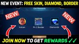 NEW EVENT!! FREE BORDER, LAPU SKIN & 999 DIAMONDS - MOBILE LEGENDS