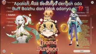 Baizhu nge-buff DMG Burgeon⁉️ Kalian ngeliat perbedaannya gak🗿 | Honkai Star Rail