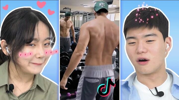 Korean guy&girl react to Philippines sexy guys tiktok!