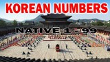 KOREAN NUMBERS 1 to 99 NATIVE