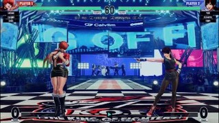 KOF15　チャンピオンvs拳皇　ユリの覇王フィニッシュ　エリザベートの空中コンボやばい